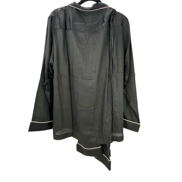 Chloe Kristyn Long Sleeve Button Up Pajama Suit Set Relaxed Fit Size X-Large NWT - Picture 5 of 10